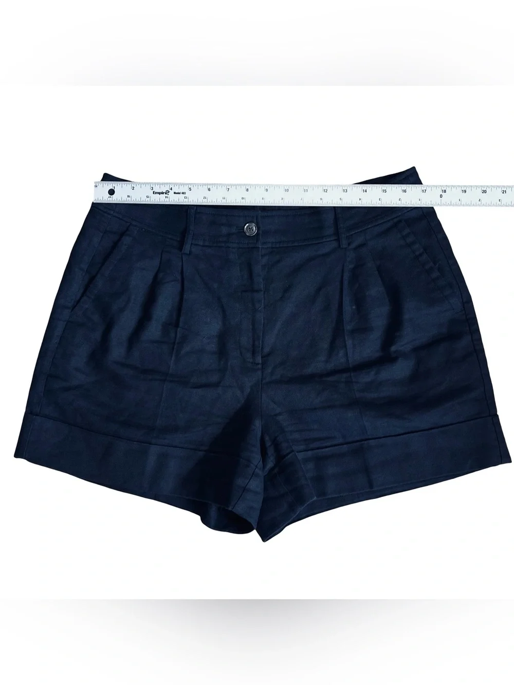 J. Crew Women’s Sz 12 Black Linen Blend Shorts Harbor Pleated Front